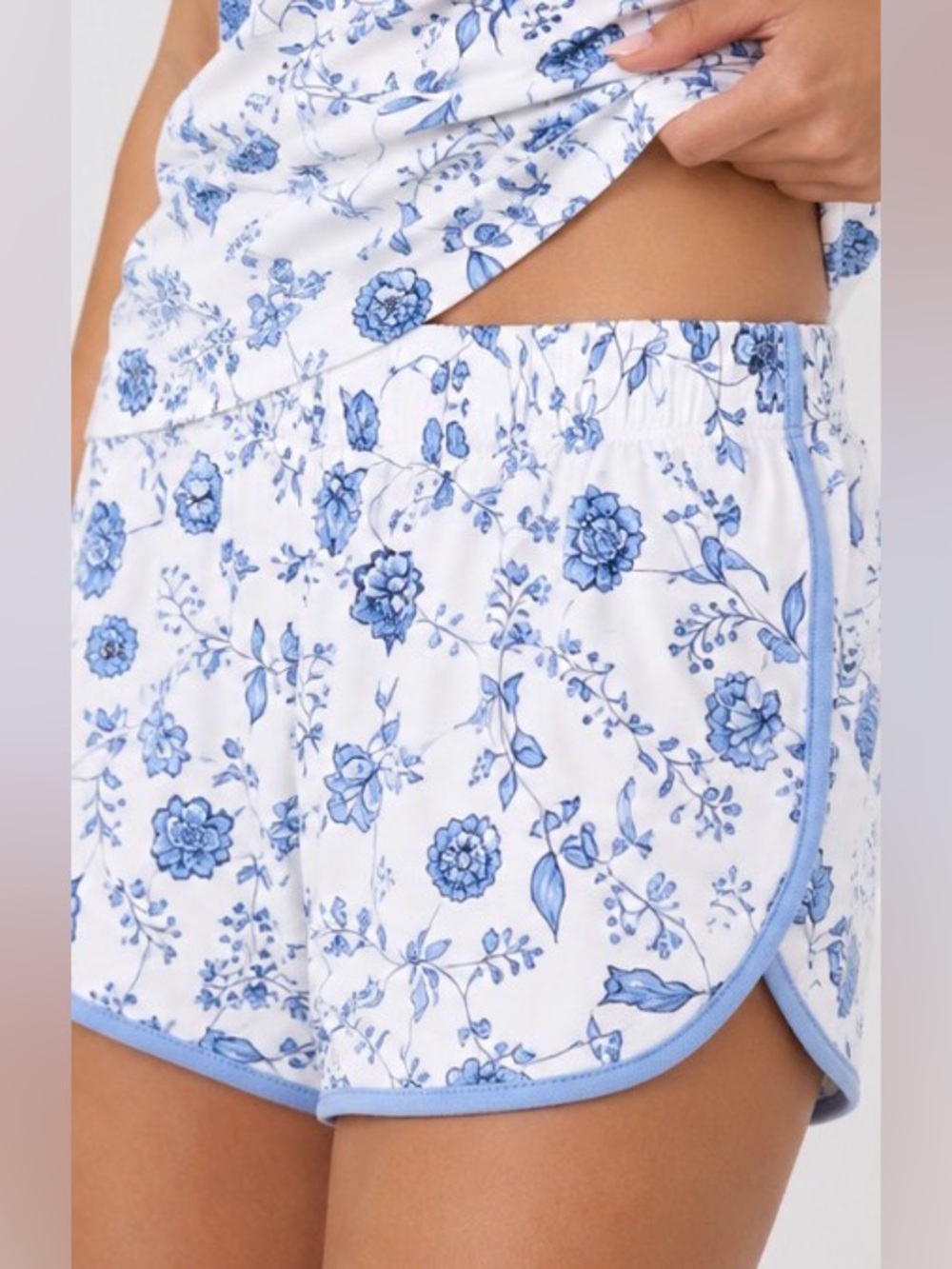LAKE Floral Print Lounge Shorts